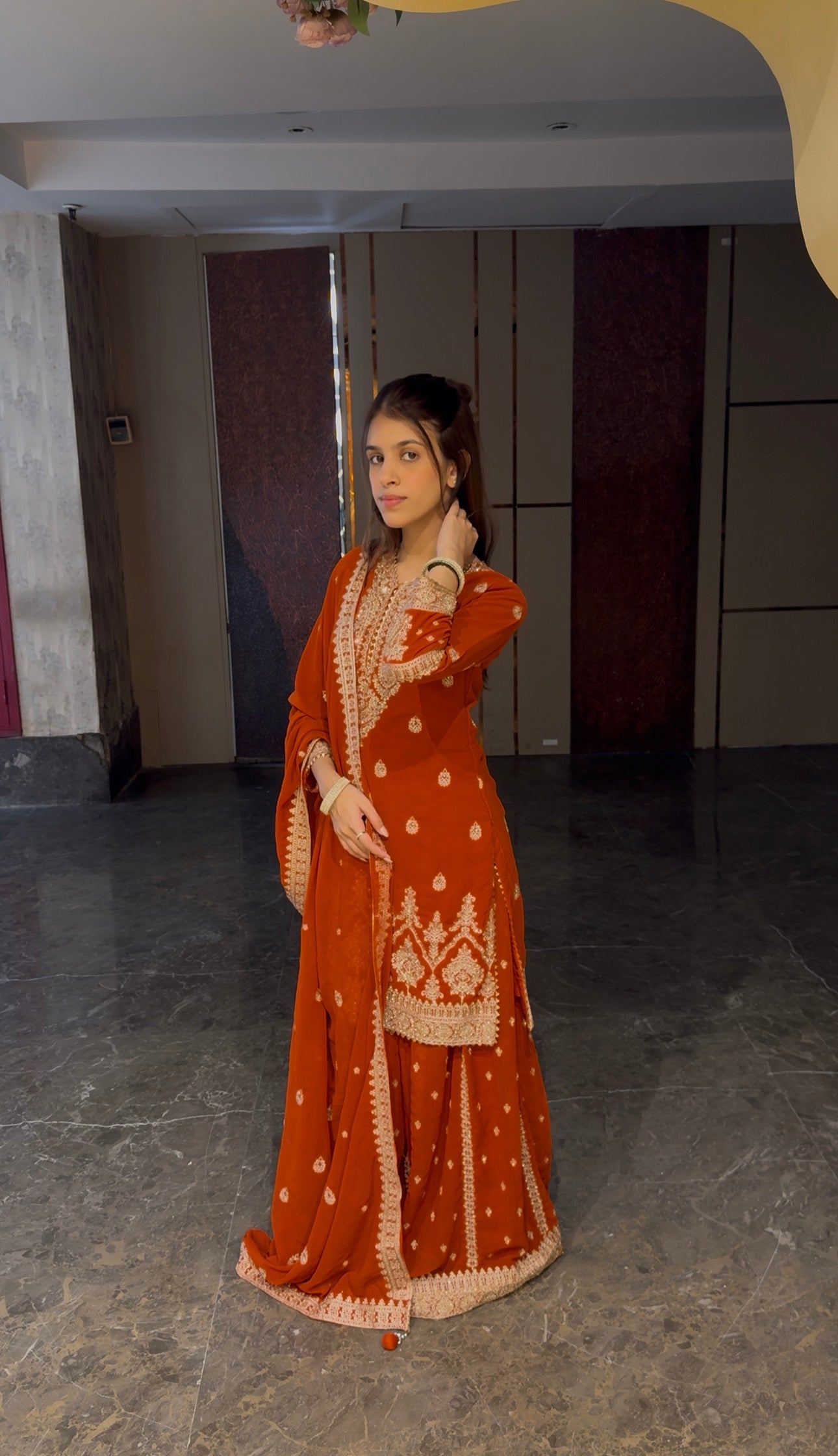 Rust Orange Suit Set