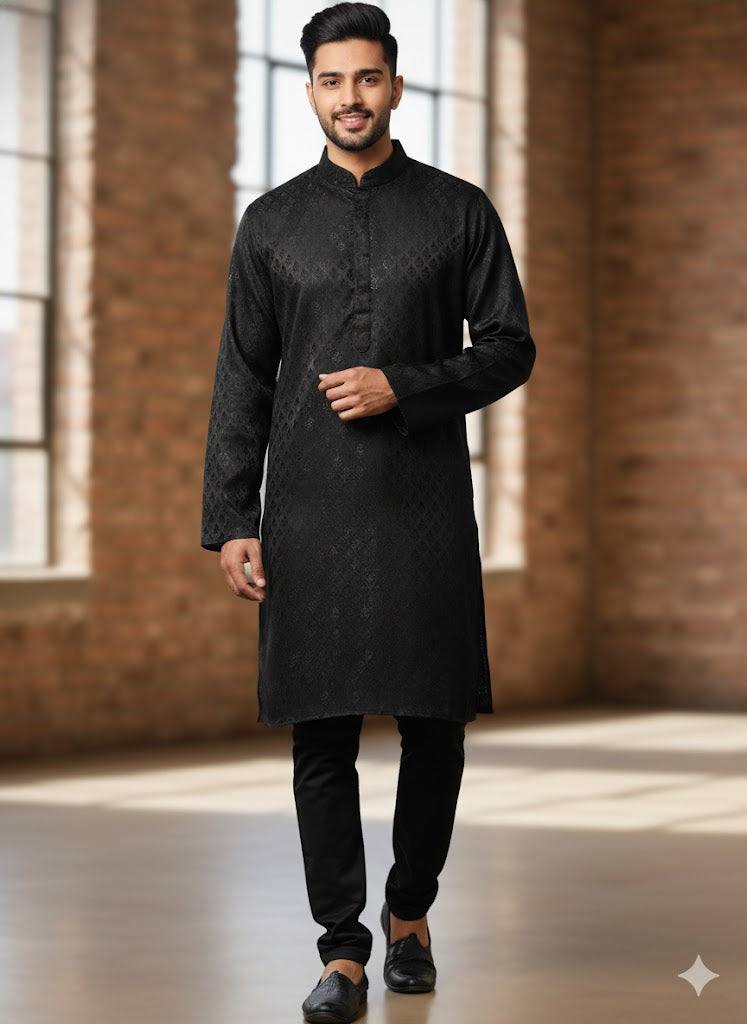 Black Kurta Set