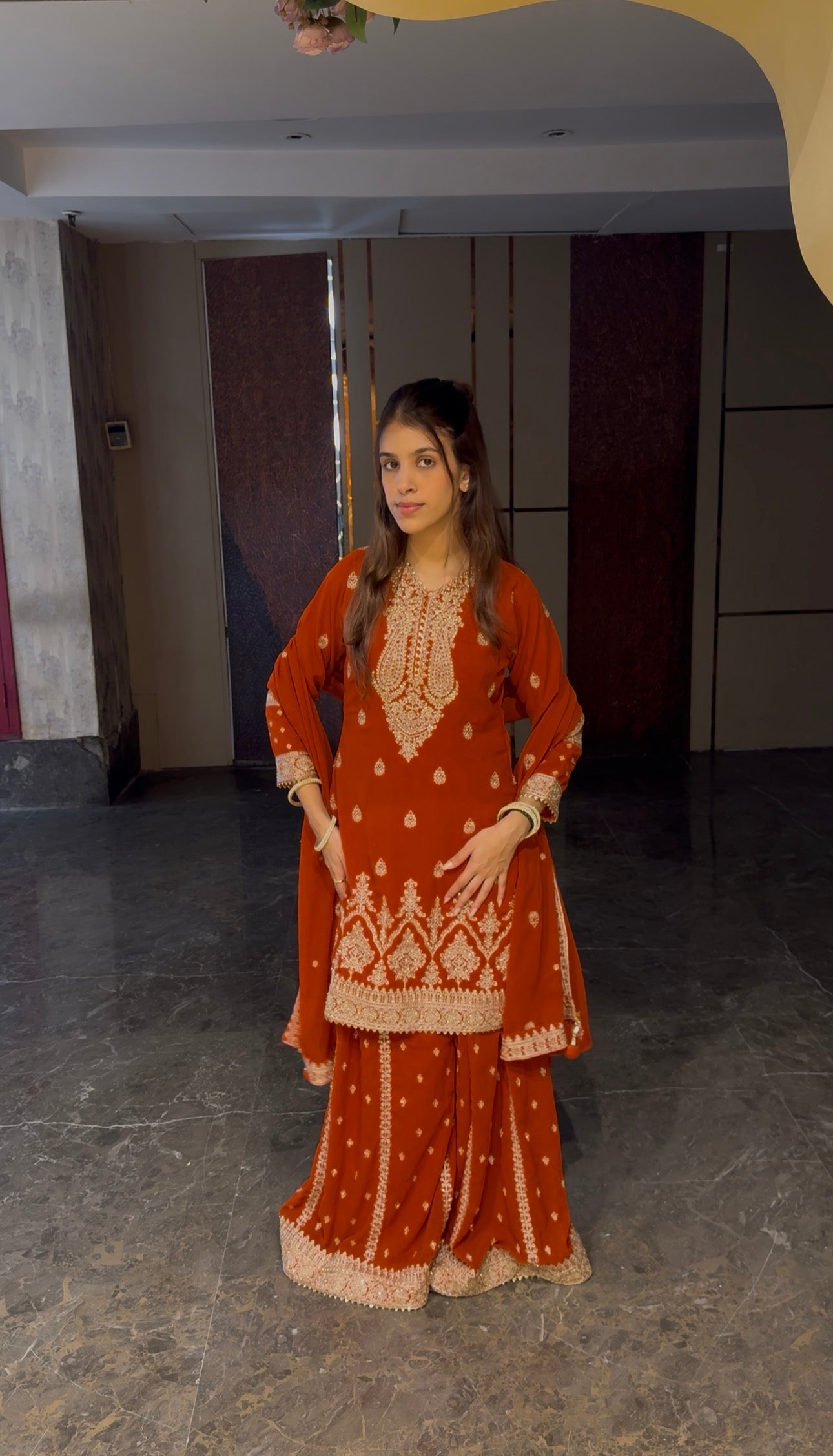 Rust Orange Suit Set