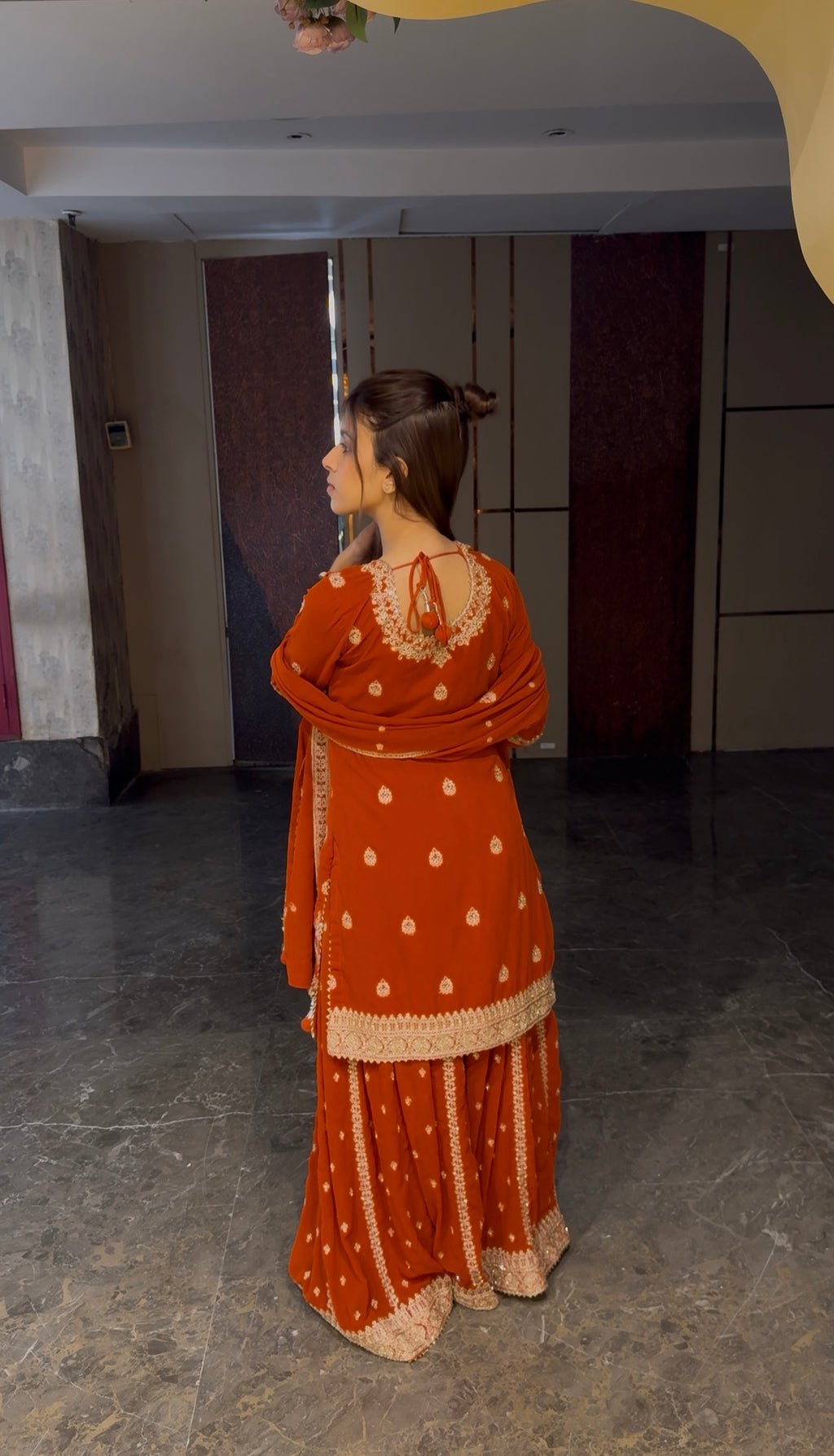 Rust Orange Suit Set