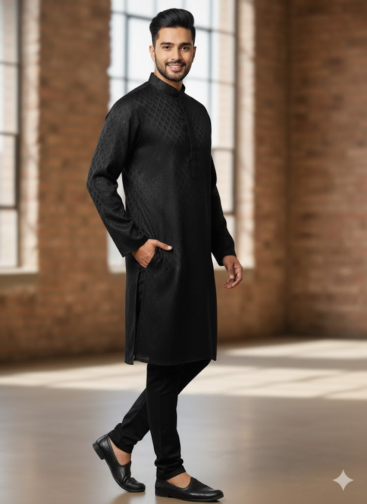 Black Kurta Set