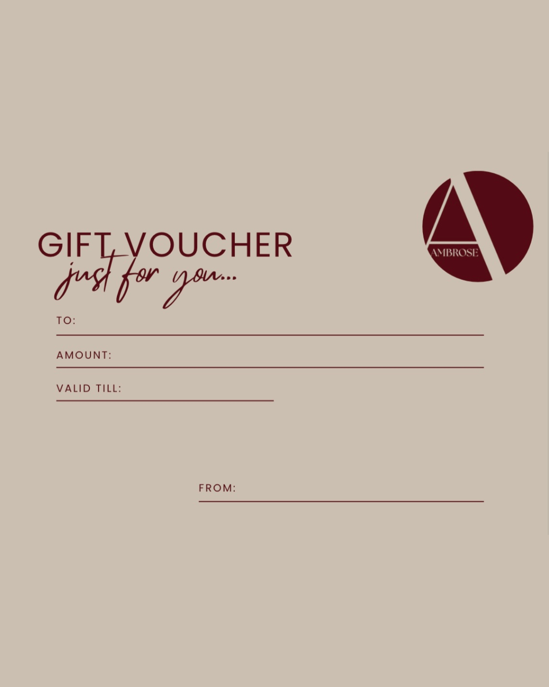 Ambrose Gift Card